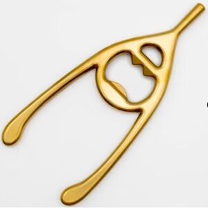 New! Target Bullseye Playground Gold Wishbone Bottle Opener